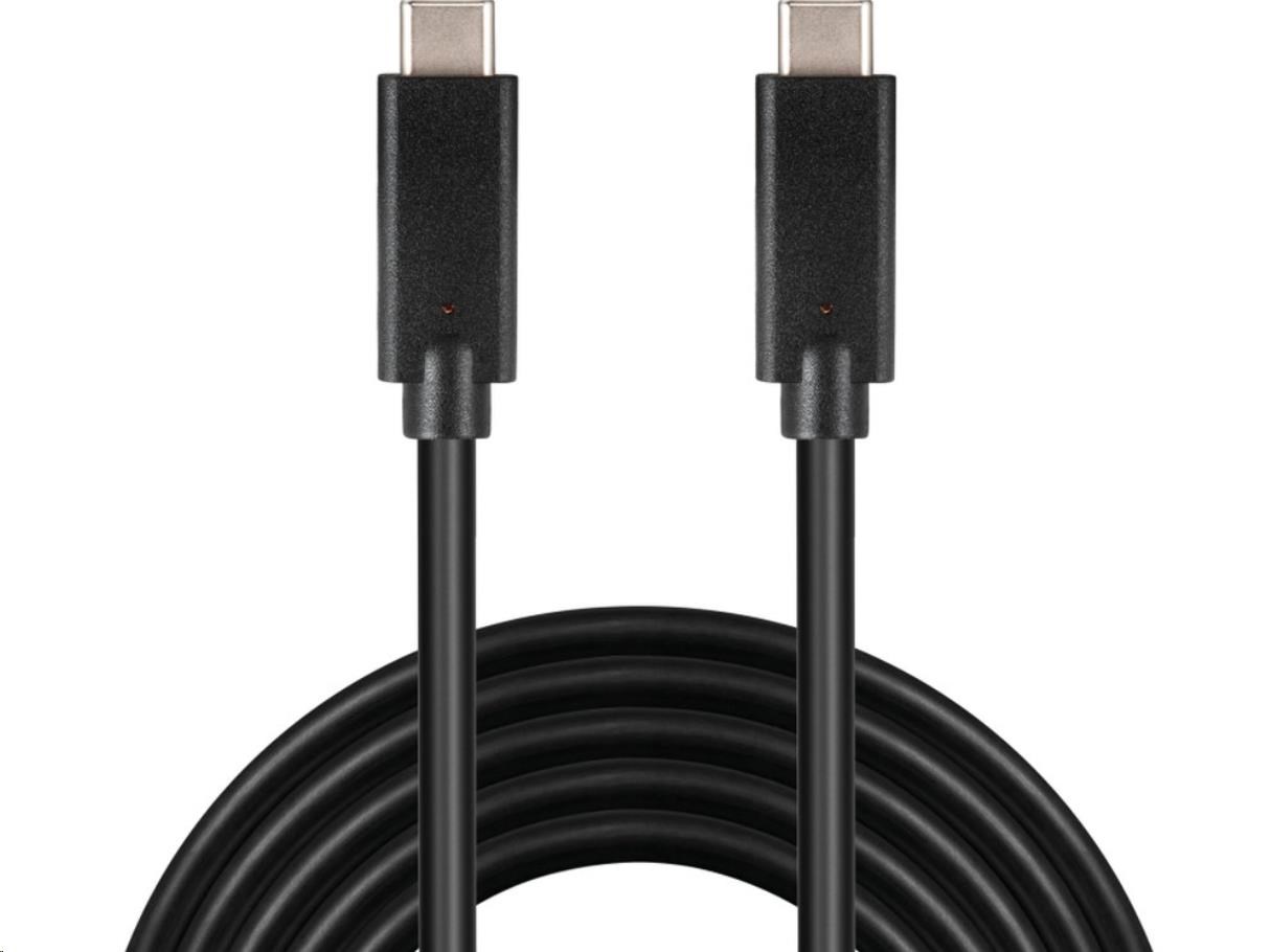 Kábel PREMIUMCORD USB-C ( USB 3.1 generácia 2, 3A, 10Gbit/s ) čierna, 0,5 m0 