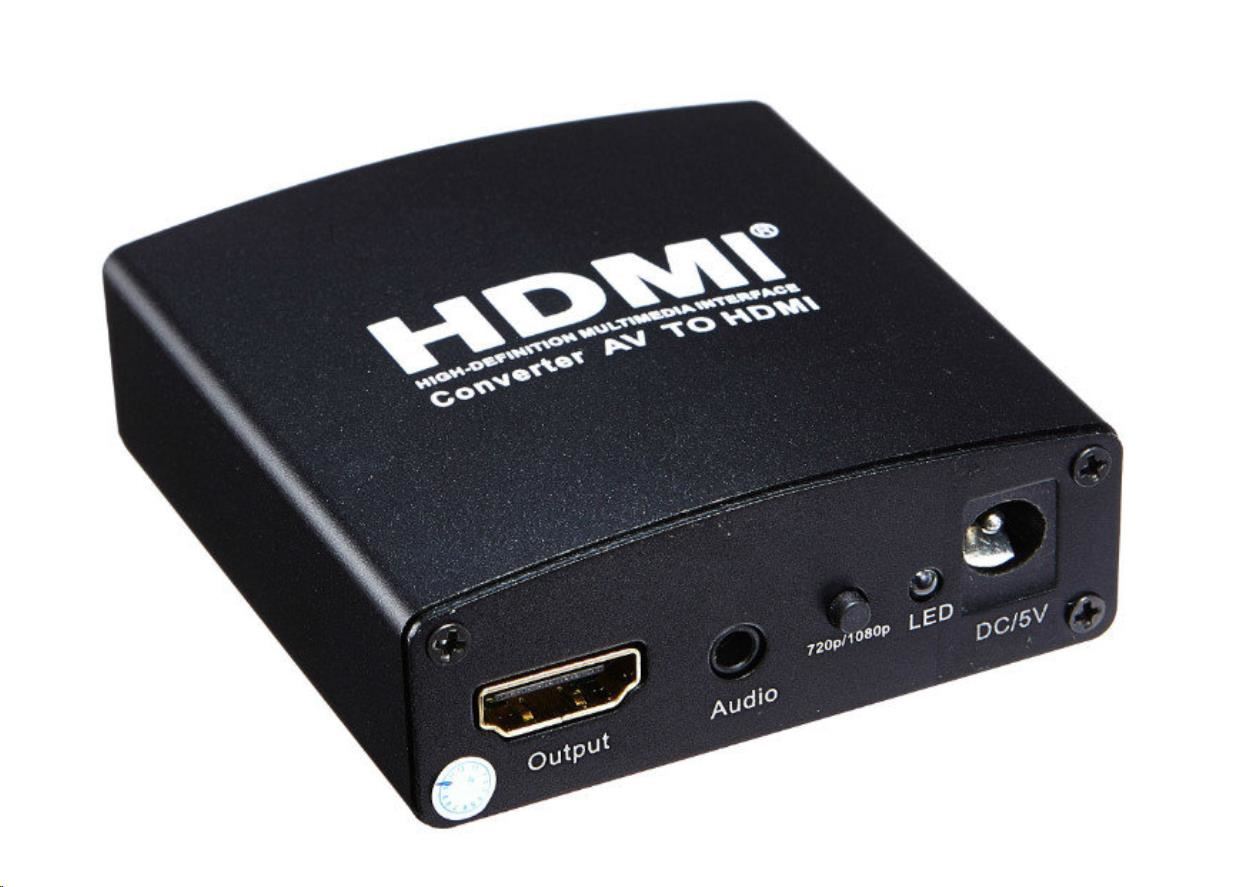 PREMIUMCORD AV kompozitný signál a stereo zvuk na HDMI 1080P konvertor1 
