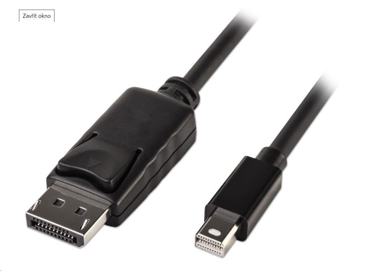 PREMIUMCORD Mini DisplayPort - DisplayPort V1.2 pripojovací kábel M/ M 3 m0 