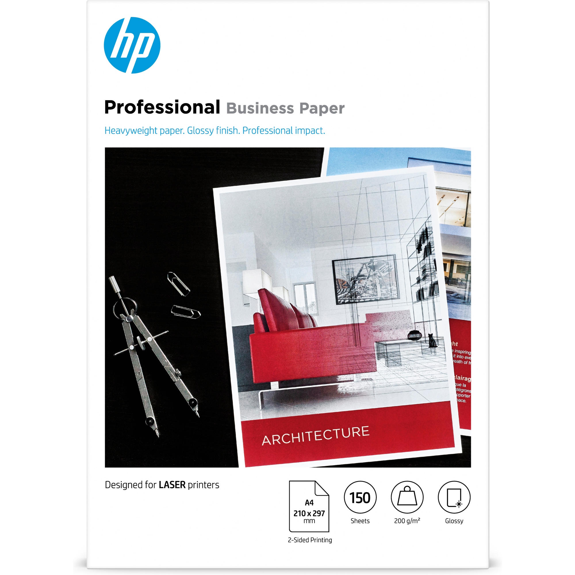 HP Prof Gls LJ A4 200g 150sh FSC Paper (laser)0 