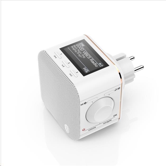Hama digitálne rádio DR40BT PlugIn,  FM/ DAB/ DAB+/ Bluetooth3 