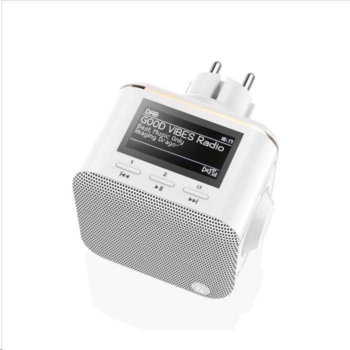 Hama digitálne rádio DR40BT PlugIn,  FM/ DAB/ DAB+/ Bluetooth4 