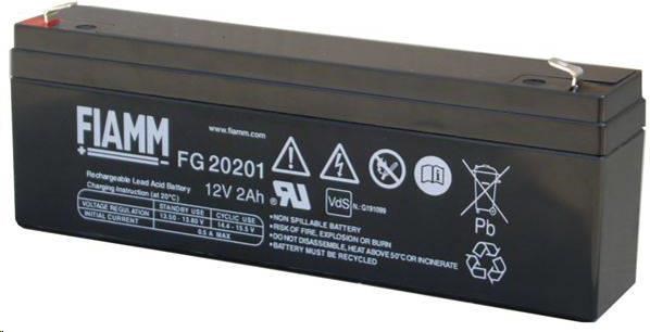 Batéria - Fiamm FG20201 (12V/2,0Ah - Faston 187), životnosť 5 rokov0 