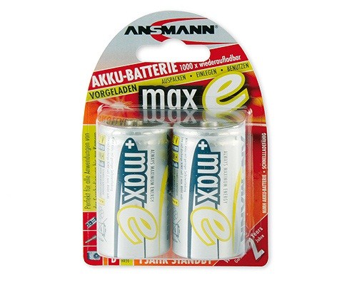 Baterie - Ansmann maxE Mono NiMH 2x D 8500mAh0 
