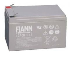 Baterie - Fiamm 12 FGHL 48 (12V/ 12Ah - Faston 250),  životnost 10let0 