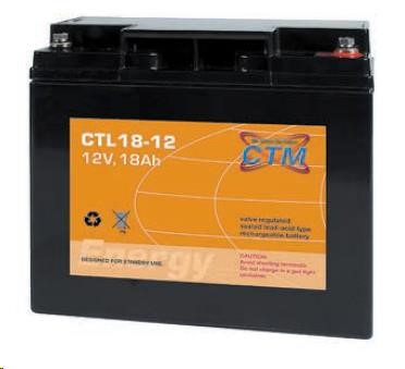 Batéria - CTM CTL 18-12 (12V/ 18Ah - M5),  životnosť 10-12 rokov1 