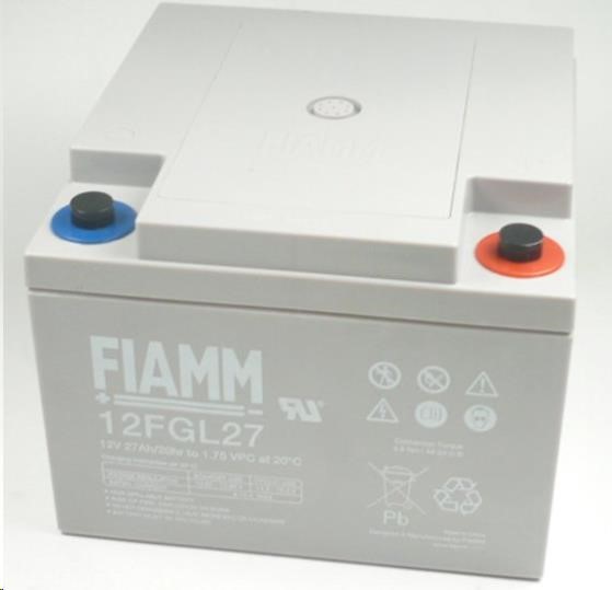Batéria - Fiamm 12 FGL27 (12V/ 27Ah - M5),  životnosť 10 rokov0 