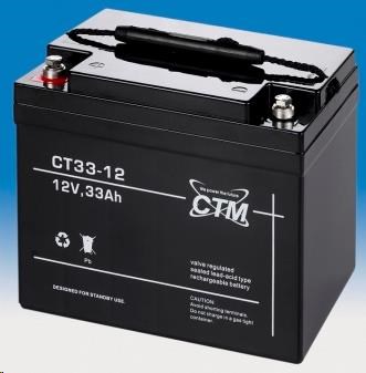 Batéria - CTM CT 12-33 (12V/ 33Ah - M6),  životnosť 5 rokov0 