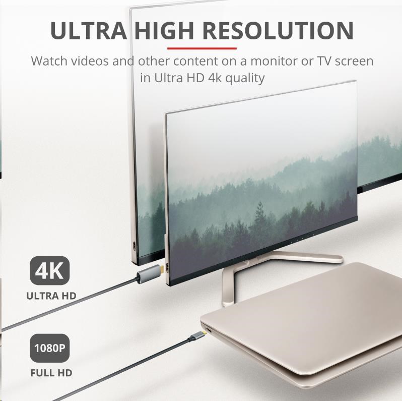 Adaptérový kábel TRUST Calyx USB-C na HDMI2 
