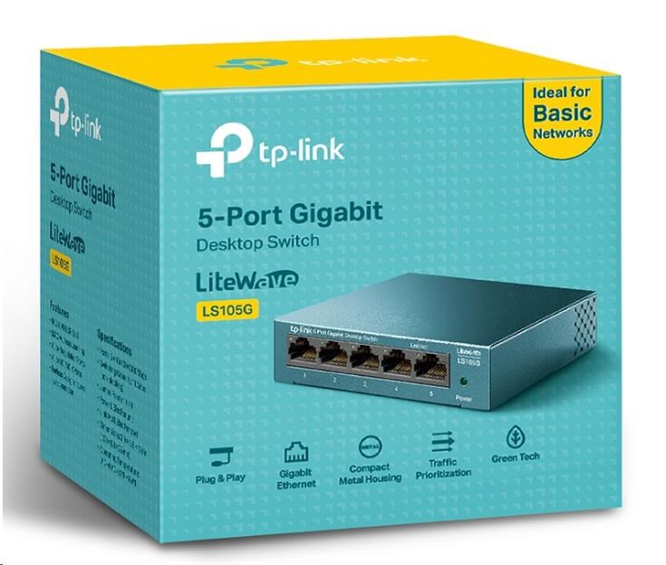 TP-Link LiteWave switch LS105G (5xGbE,  fanless)3 