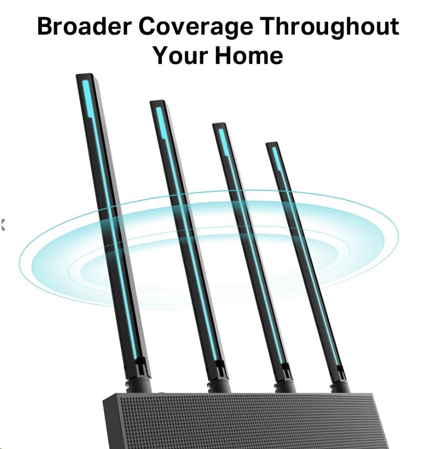 TP-Link Archer C80 OneMesh/ EasyMesh/ Aginet WiFi5 router (AC1900,  2, 4GHz/ 5GHz,  4xGbELAN,  1xGbEWAN)6 