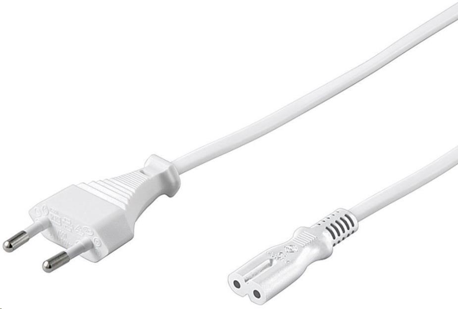PREMIUMCORD Napájací kábel 230V k magnetofónu 3m biely0 