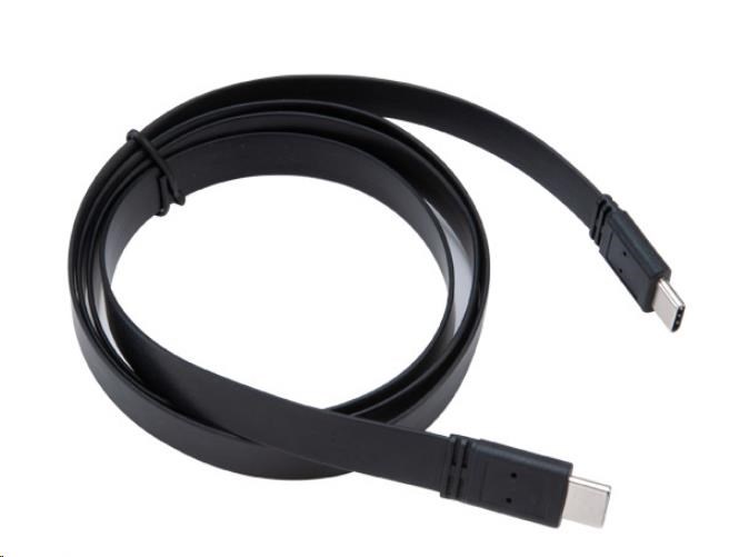Kábel AKASA PROSLIM,  USB 3.1 Gen2 Type-C na Type-C,  10Gbps,  4K,  rýchle nabíjanie 3A/ 5V,  1M0 