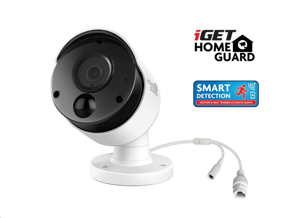 iGET HOMEGUARD HGNVK85304 PoE kamerový systém s detekciou pohybu SMART,  8-kanálový FullHD NVR + 4x FullHD vonkajšia kam2 