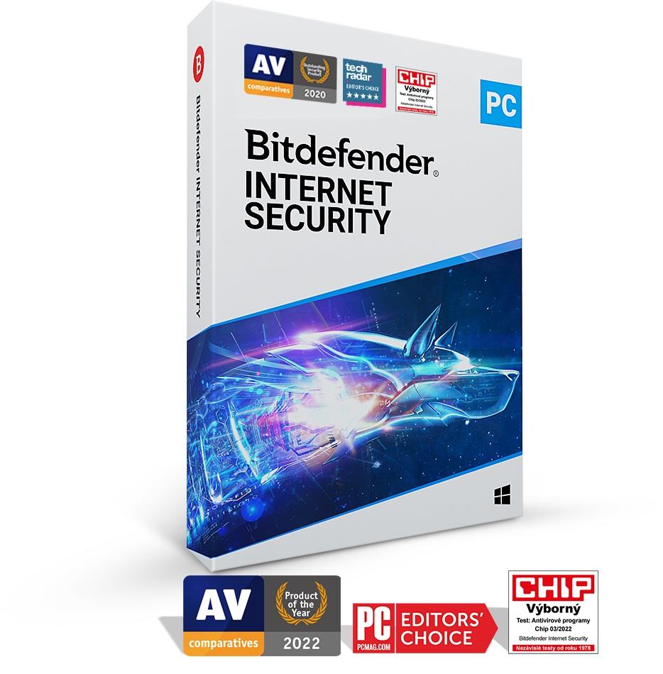 Bitdefender Internet Security- 5PC na 2 roky- elektronická licencia na e-mail0 