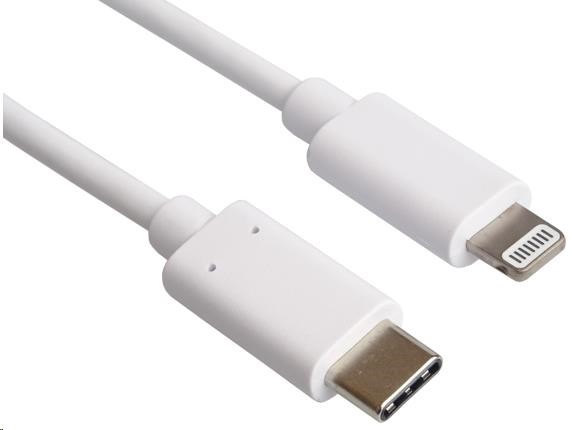 PREMIUMCORD Apple Lightning - USB-C™ USB nabíjací a dátový kábel MFi pre Apple iPhone/ iPad,  0, 5 m0 