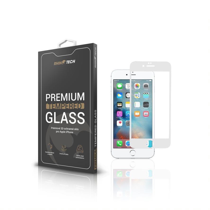 RhinoTech Tvrdené ochranné 3D sklo pre Apple iPhone 6 /  6S (Biele)1 