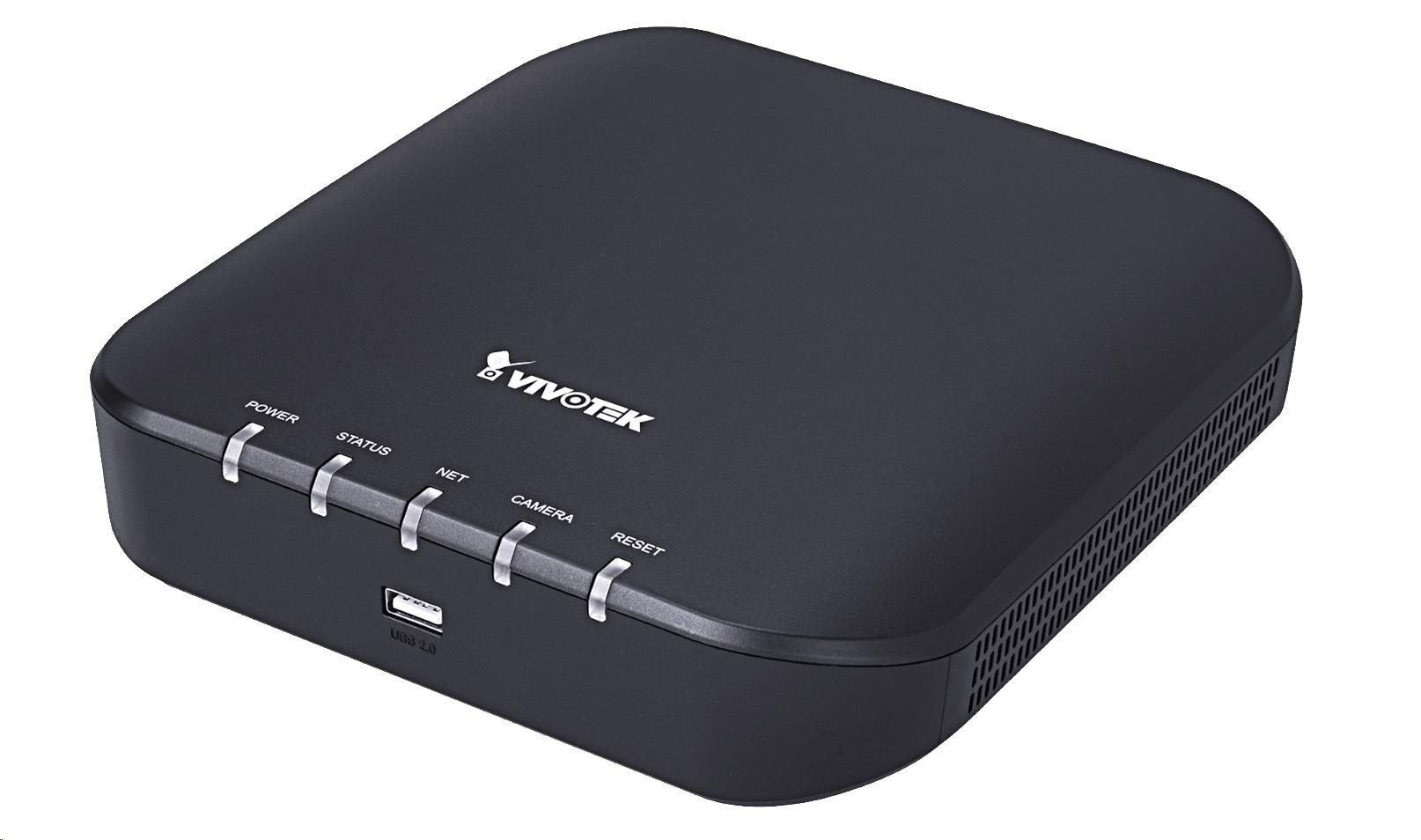 Vivotek RX9401,  16x video vstup (RJ-45),  max 3840x2160 (4KUHD) až 30sn/ s, H.265/ H.265,  ONVIF,  HDMi, 2*USB 2.0, DC 12V/ 1, 5A0 
