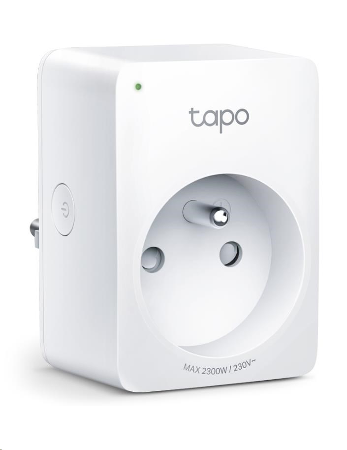 TP-Link Tapo P100(1-pack) chytrá WiFi mini zásuvka (2300W, 10A, 2, 4 GHz, BT)0 