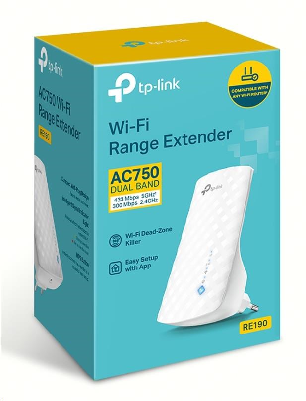 TP-Link RE190 WiFi5 Extender/Repeater (AC750,2,4GHz/5GHz)4 