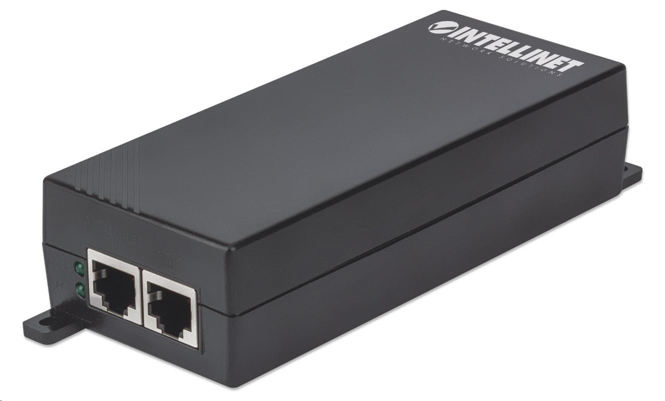 Intellinet 1-portový PoE+ Gigabit Power over Ethernet Injector,  1x 30W,  802.3af/ at1 