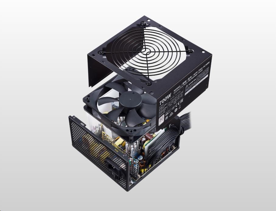 Cooler Master MWE White 700W V2,  120mm,  80+3 