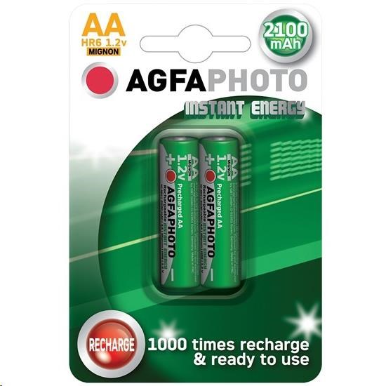 AgfaPhoto přednabitá baterie AA,  2100mAh,  2ks0 