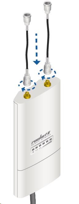 UBNT airMAX Rocket M2 [Klient/ AP/ Repeater,  2, 4 GHz,  802.11b/ g/ n,  28dBm,  2xRSMA]8 