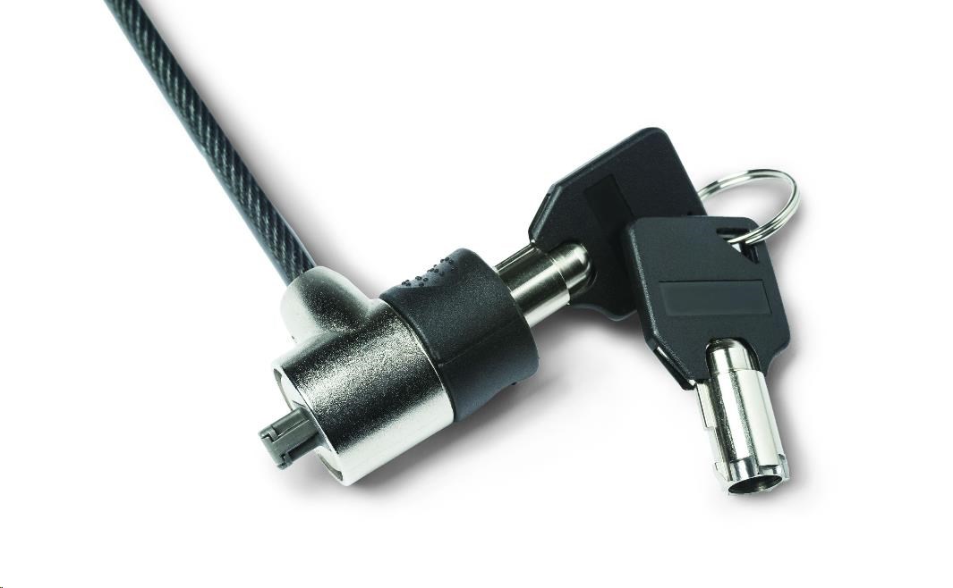 Bezpečnostný kábel DICOTA T-Lock Value,  s kľúčom,  štrbina 3x7 mm0 