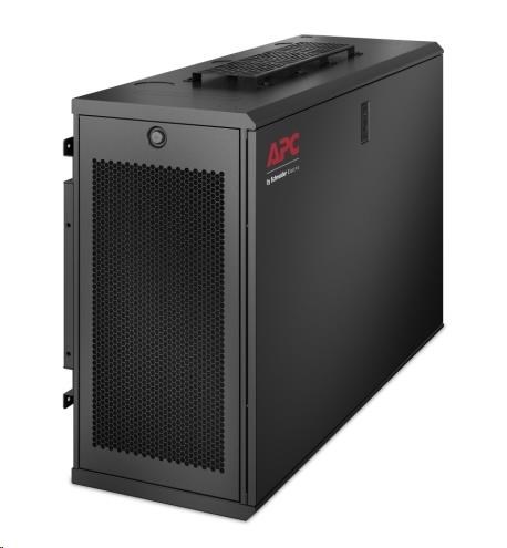 APC NetShelter WX 6U nízkoprofilová nástenná skriňa 230V ventilátory3 