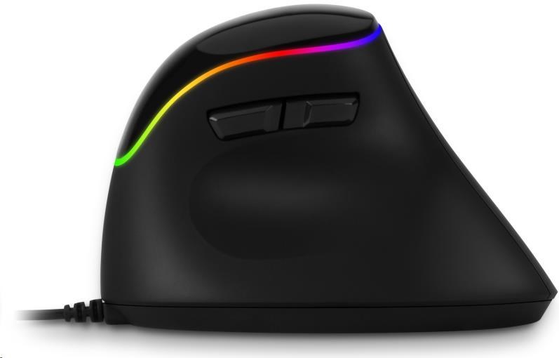 CONNECT IT GAME FOR HEALTH ergonomická vertikálna myš, drôtová, čierna2 