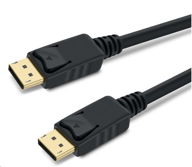 PREMIUMCORD DisplayPort 1.3/ 1.4 pripojovací kábel M/ M,  pozlátené konektory,  1 m0 