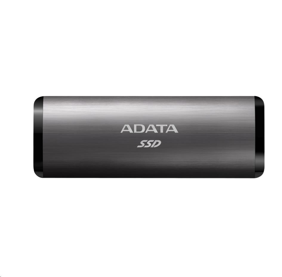 Externý SSD disk ADATA 512 GB SE760 USB 3.2 Gen2 typ C Titanium Grey0 