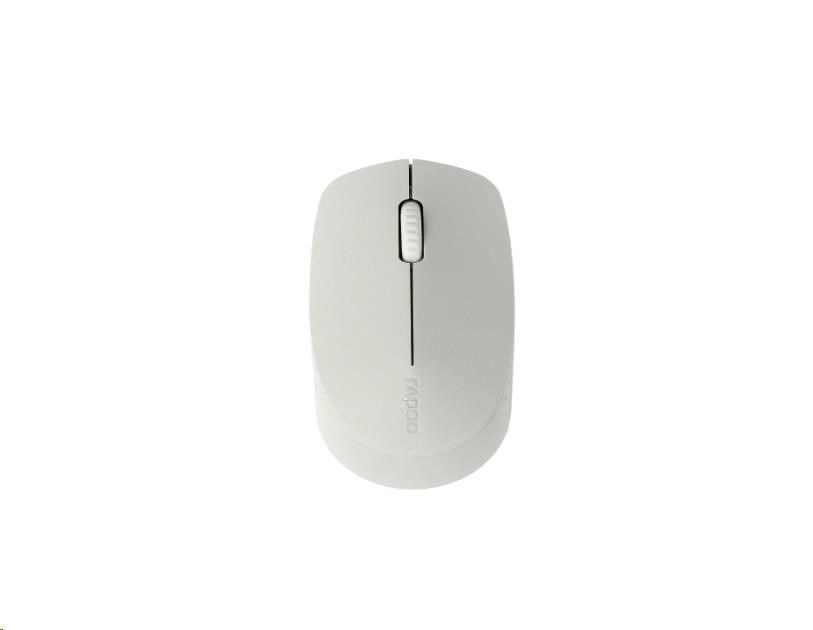 RAPOO Mouse M100 Silent Pohodlná tichá viacrežimová myš,  svetlosivá2 