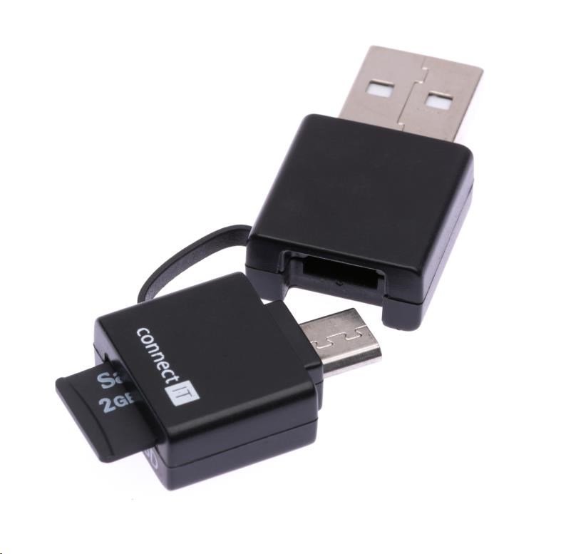 CONNECT IT SMART OTG Čítačka MicroSD/ HC pre mobilné telefóny a PC2 