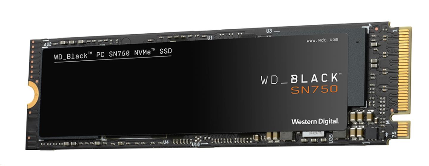 BAZAR WD BLACK SSD NVMe 500GB PCIe SN750, Gen3 8 Gb/ s,  (R:3470,  W:2600MB/ s)0 