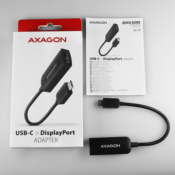 AXAGON RVC-DP,  redukcia USB-C -> DisplayPort,  4K/ 60Hz6 