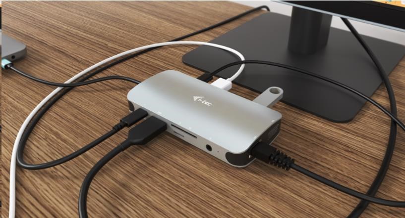 iTec USB-C Metal Nano Dock HDMI/ VGA s LAN + Power Delivery 100 W6 