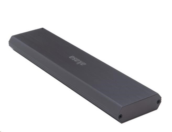 Externý box AKASA pre M.2 PCIe NVMe SSD,  USB 3.1 Gen 2 Superspeed+ (podporuje 2242,  2260 a 2280),  10 Gb/ s,  hliník3 