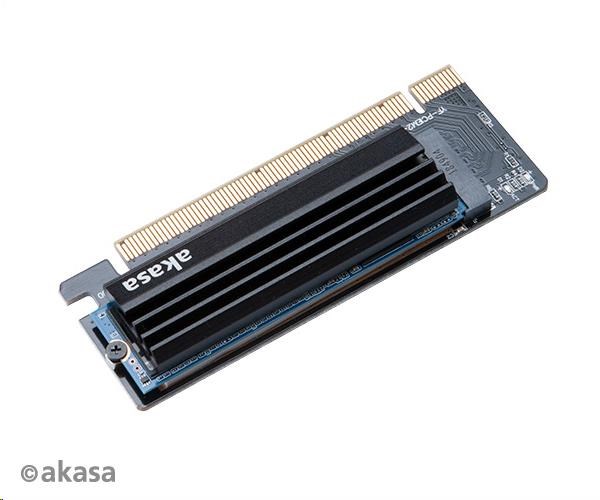 Adaptér AKASA M.2 Karta adaptéra SSD na PCIe s chladičom1 
