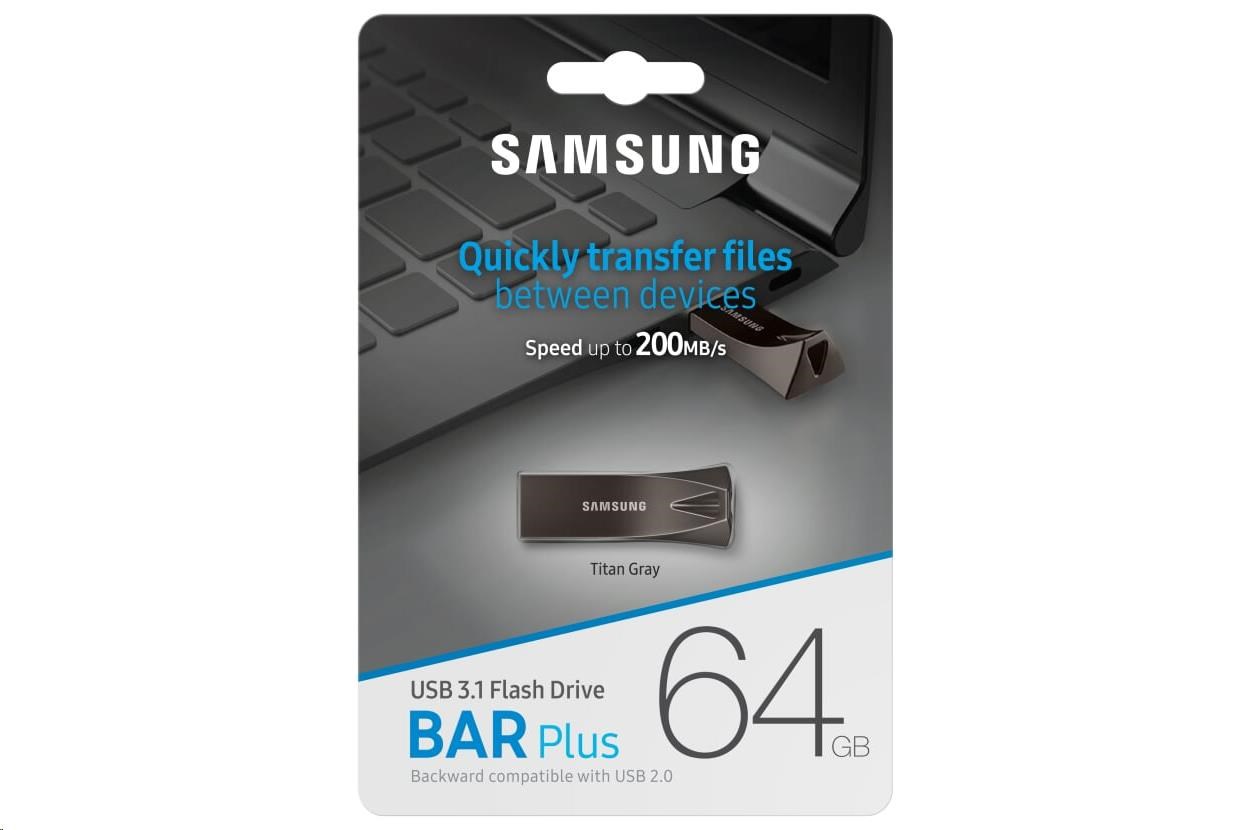Samsung USB 3.1 Flash disk 64 GB - titánovo šedý3 