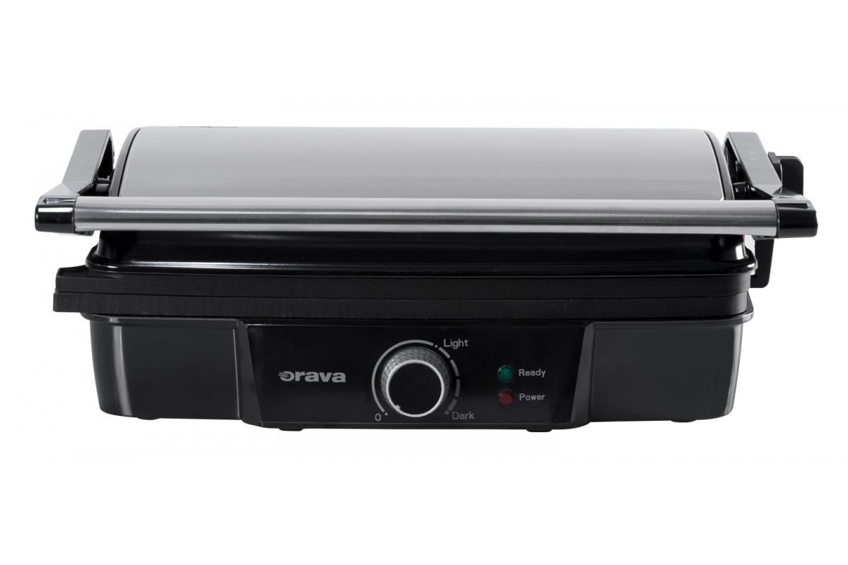 Orava Grillchef elektrický kontaktní gril,  2000 W,  regulace teploty,  tepelně izolovaná rukojeť7 