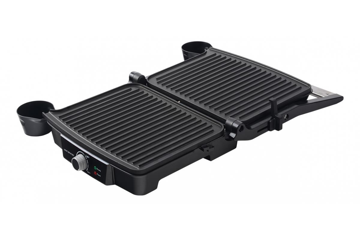 Orava Grillchef elektrický kontaktní gril,  2000 W,  regulace teploty,  tepelně izolovaná rukojeť8 