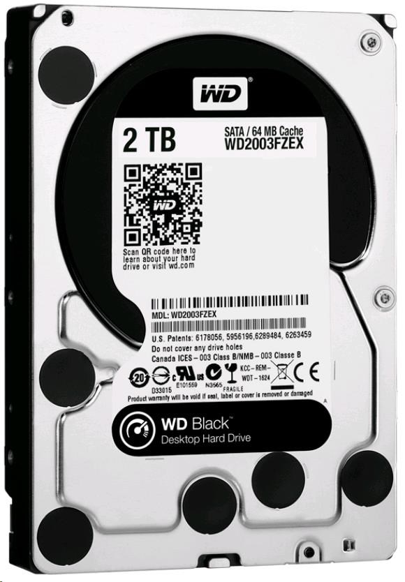 BAZAR - WD CAVIAR BLACK WD2003FZEX 2TB SATAIII/ 600 64MB cache1 