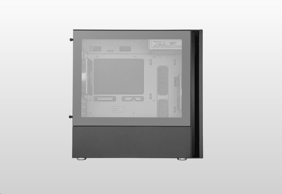 Cooler Master skrinka Silencio S400 Tempered Glass,  micro-ATX,  Mini Tower,  čierna,  bez zdroja15 
