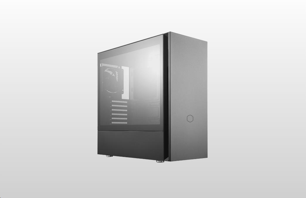 CoolerMaster case Silencio S600 Tempered Glass, ATX, Mid Tower, čierna, bez zdroje0 