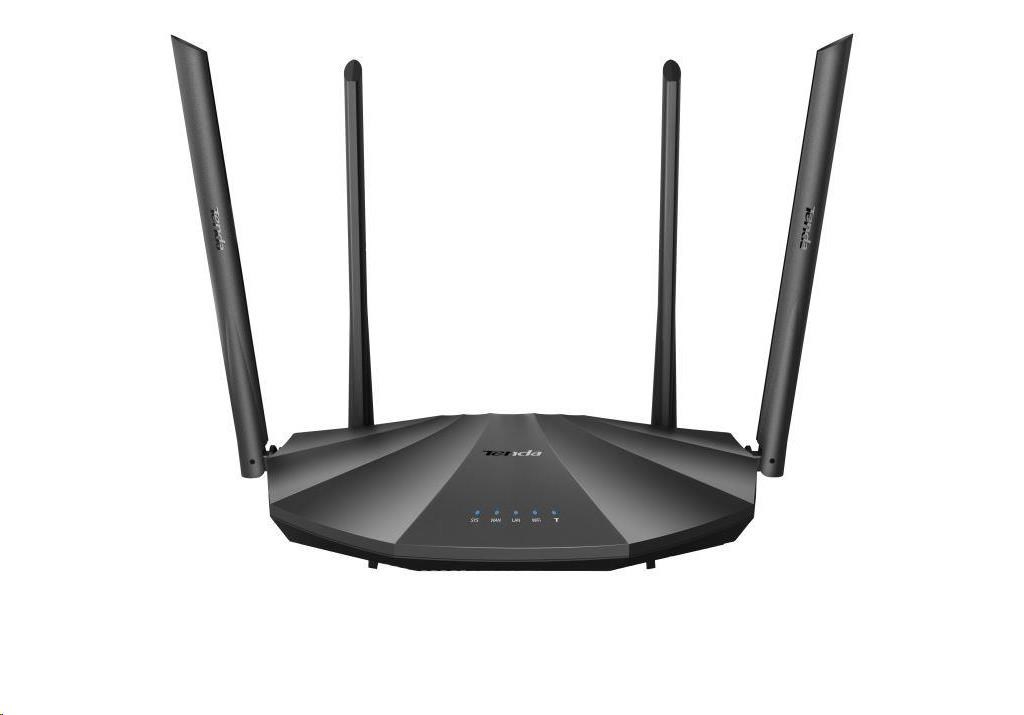 Tenda AC19 WiFi Router 2100Mb/ s, 1x GWAN, 4x GLAN, 1x USB, VPN, IPv6, 4x6dBi, 4x4 MU-MIMO, CZ AC21001 