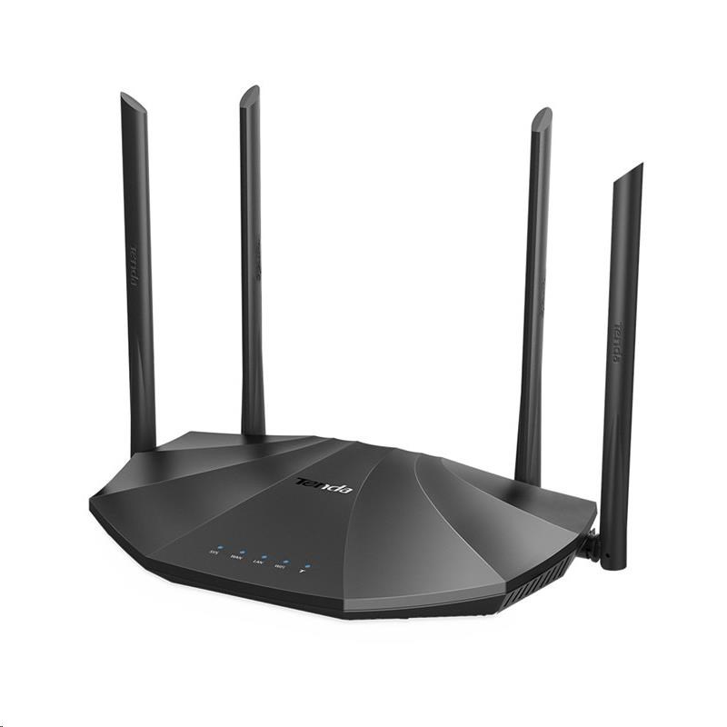 Tenda AC19 WiFi Router 2100Mb/ s, 1x GWAN, 4x GLAN, 1x USB, VPN, IPv6, 4x6dBi, 4x4 MU-MIMO, CZ AC21003 