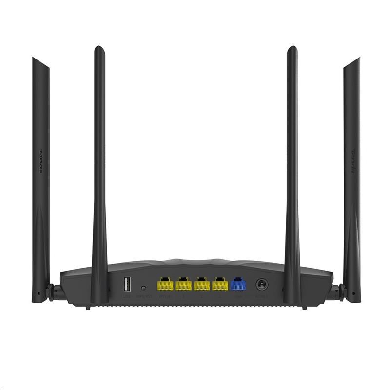 Tenda AC19 WiFi Router 2100Mb/ s, 1x GWAN, 4x GLAN, 1x USB, VPN, IPv6, 4x6dBi, 4x4 MU-MIMO, CZ AC21004 