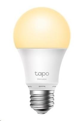 TP-Link Tapo L510E chytrá WiFi stmívatelná LED žárovka (bílá,2700K,806lm,2,4GHz,E27)0 